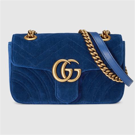 gucci marmont mini chain bag velvet|gucci small bag with chain.